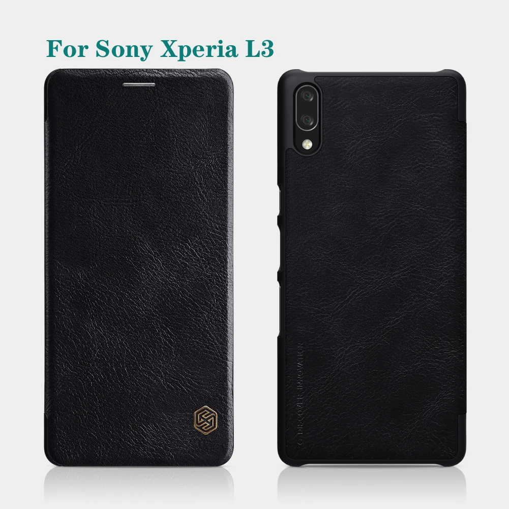 Для sony Xperia 1 Xperia 10 XA2 Plus L3 XZ3 XZ2 Premium Премиум флип-чехол Nillkin Qin винтажный кожаный флип-чехол с кармашком для телефона