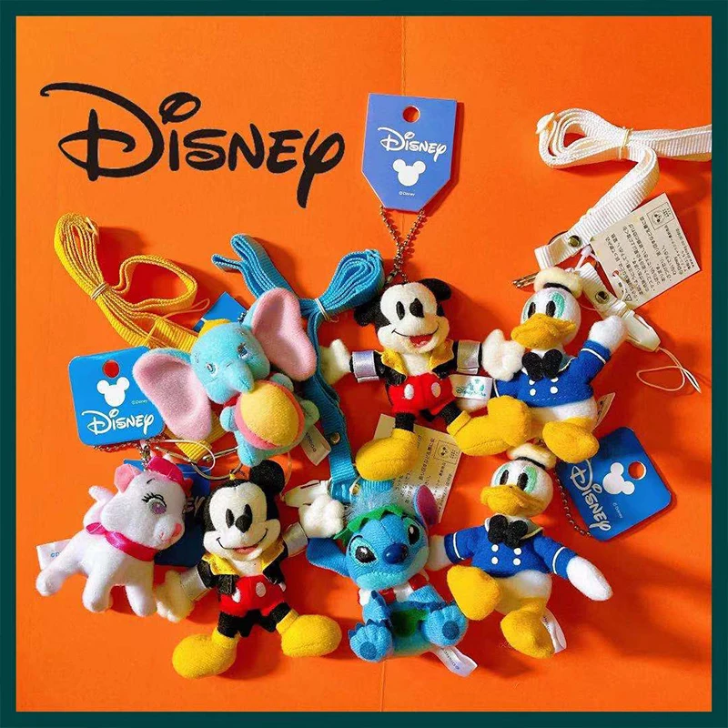 

Disney Mickey Mouse Donald Duck Plush Toy Doll Stitch Necklace Children Toy Birthday Christmas Gift Winnie The Pooh Pendant