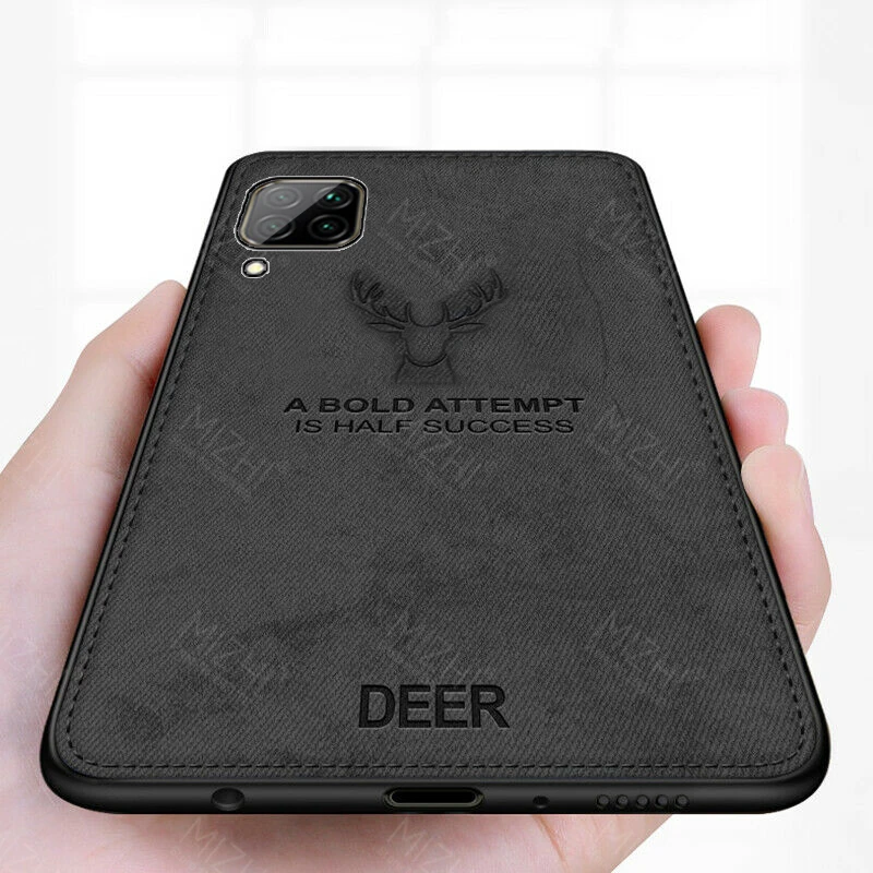 soft fabric back cover for huawei p40 lite p 40 pro light p40lite e y5p y6p y7p y8p 2020 cloth deer texture phone case coque free global shipping