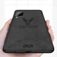 Soft Fabric Back Cover For Huawei P40 Lite Pro Light P40Lite Y5P Y6P Y7P Y8P 2020 Cloth Deer Texture Phone Case Coque