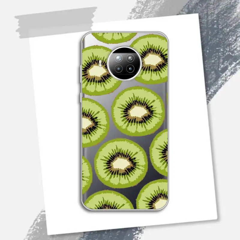 

Kiwi green fruit Phone Case Transparent for Xiaomi Redmi note 10 t 8 9 pro lite 11
