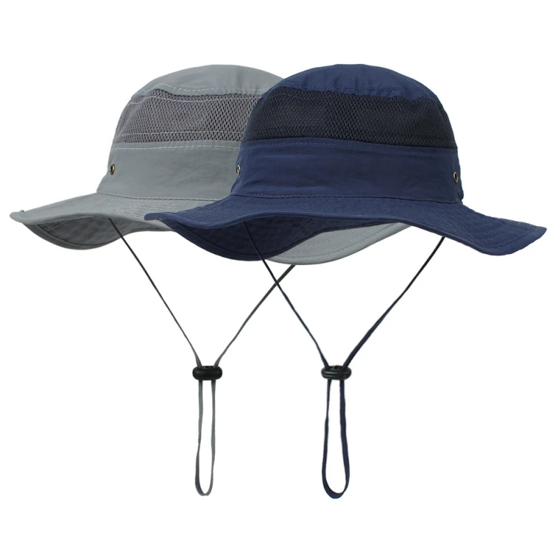Ins-Sombrero de pescador plegable para ni&ntilde;a, gorra de pescador transpirable con protecci&oacute;n UV, para playa y exterior, Verano-3