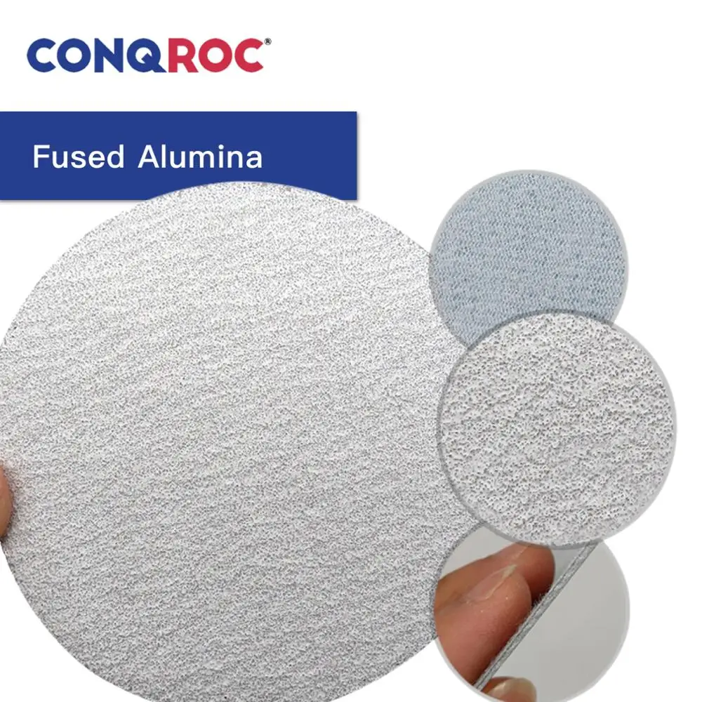 100 штук 125 мм 5 дюймовые алюминиевые Оксидные сухие шлифовальные диски Крюк и