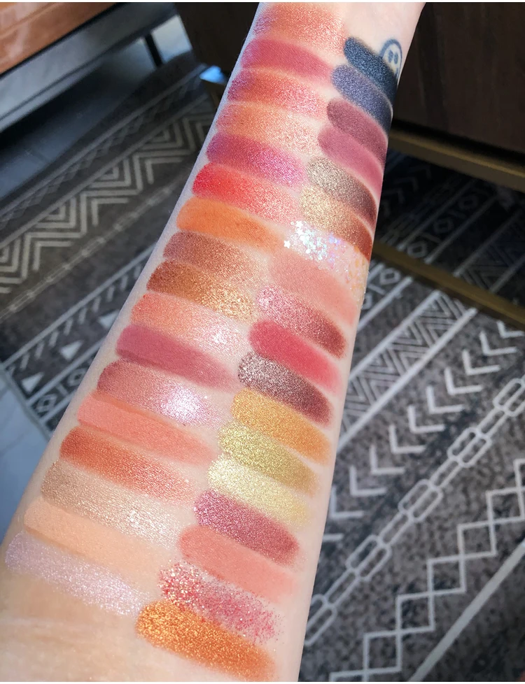 Брендовая косметика Палетка сияющих матовых теней для век 35 цветов блестящие