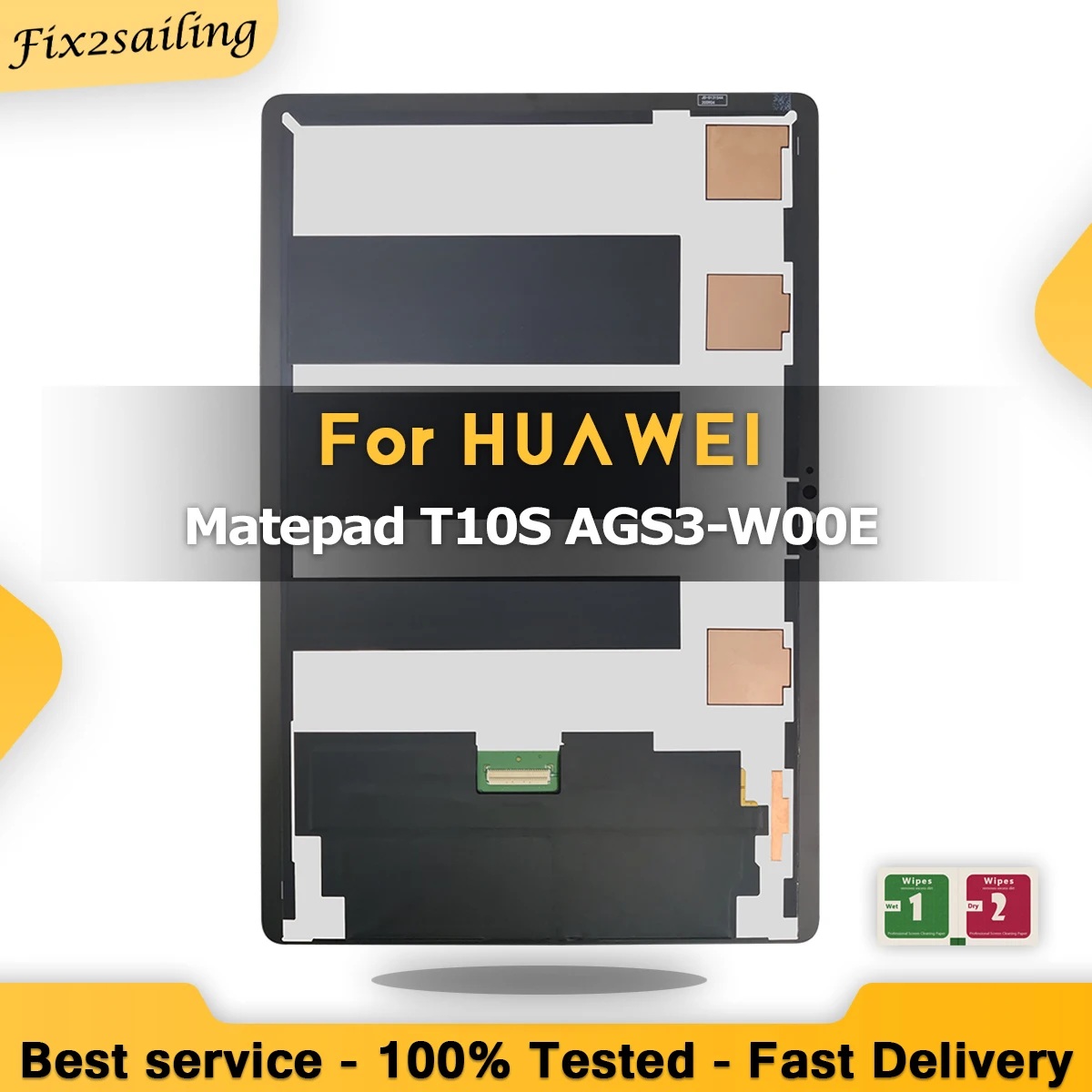 100% Высокое качество для Huawei MatePad T 10S T10S AGS3-W00E AGS3-AL00 AGS3-W09 10 1 &quotЖК-дисплей с