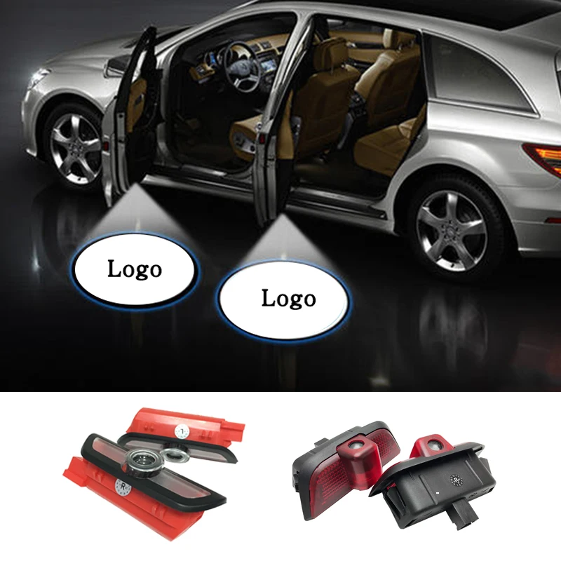 Светодиодная проекция логотипа Ghost Shadow Light дверь автомобиля Добро пожаловать