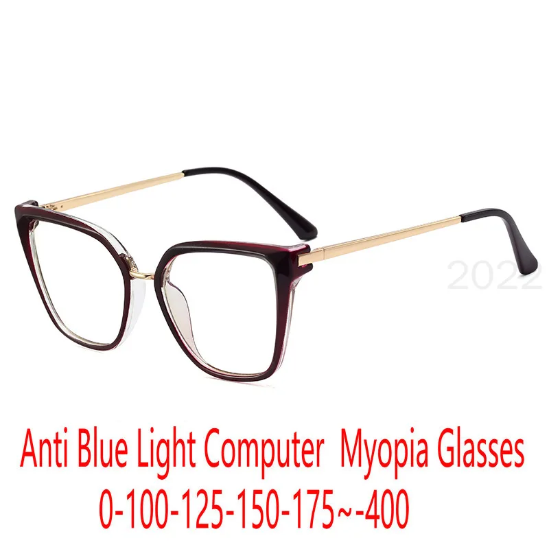 Очки для близорукости мужчин и женщин прозрачные готовые очки с защитой от