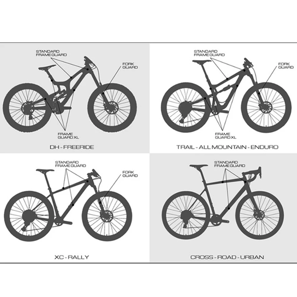 VXM 3D MTB защита рамы горного велосипеда наклейки износостойкие противоскользящие водонепроницаемые защитные велосипедные наклейки