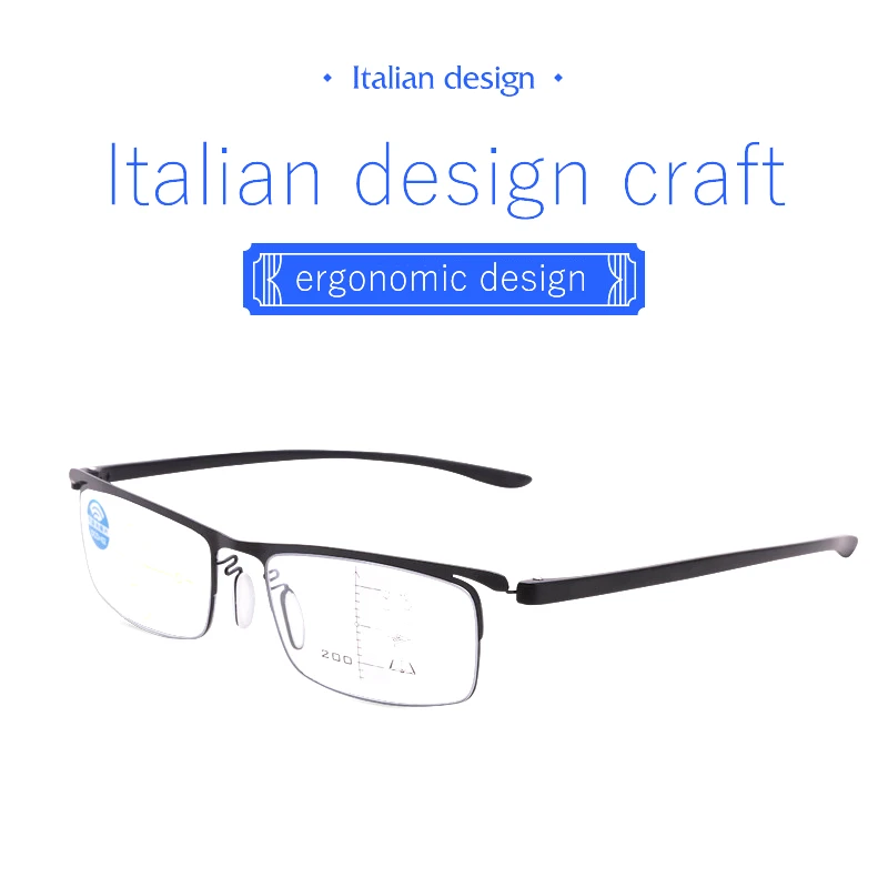 Мультифокальные мужские очки для чтения прогрессивные бифокальные анти-Синие