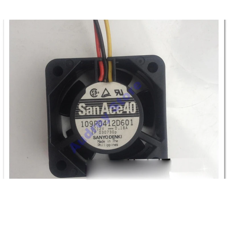

Sanyo 4020 4 см 109P0412D601 12V 0.18A двойной шарикоподшипник большой объем воздуха вентилятор 11000rmp 10.9CFM воздуходувка
