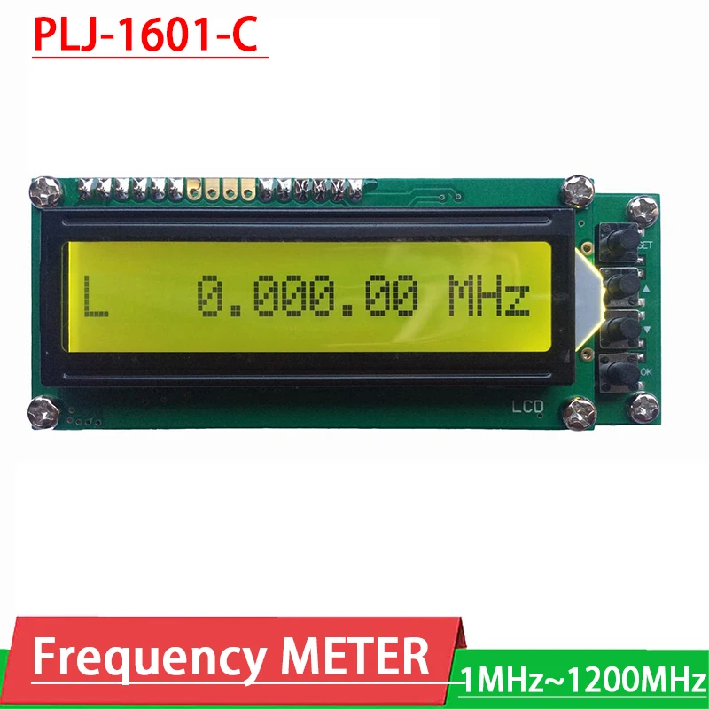 PLJ 1601 0 1 МГц до 1200 счетчик частоты тестер измерения метр светодиодный цифровой
