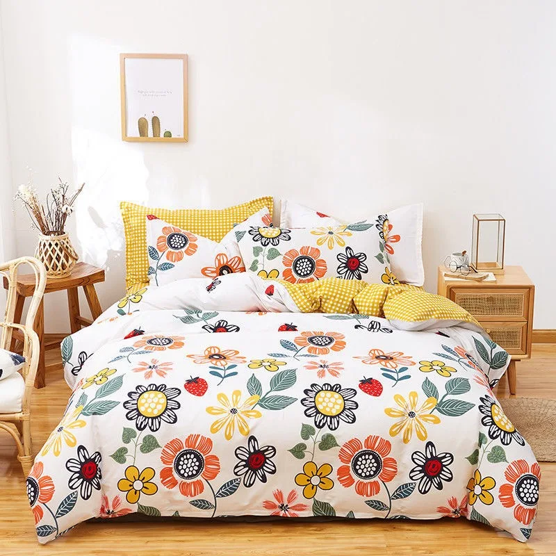 

Bedding set 3/4 piece 100% cotton Duvet cover set Large comforter bedding sets Full Queen King size luxury home textile