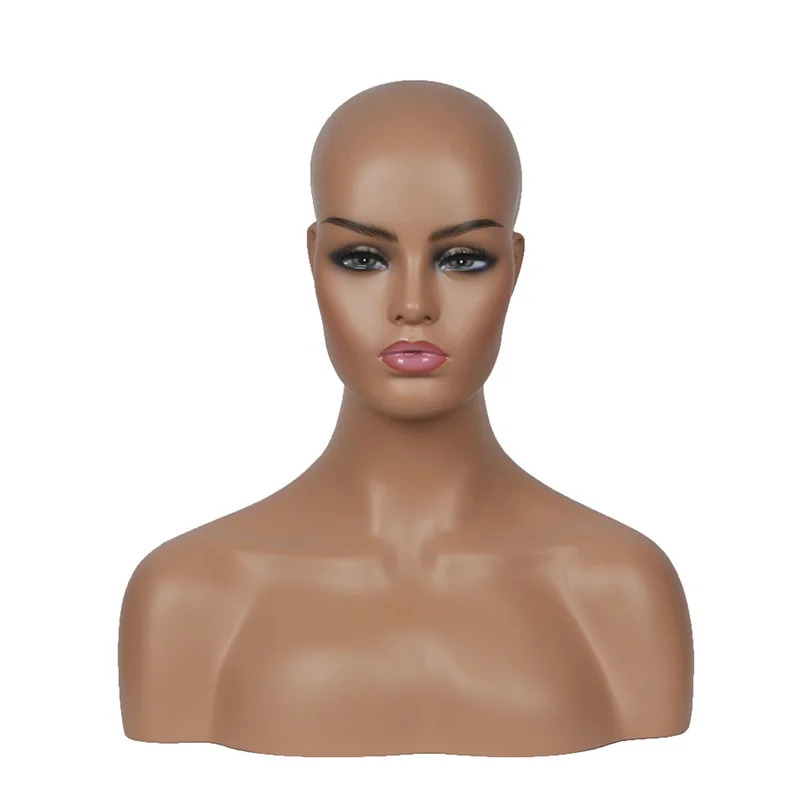 

H0058 Female Realistic Fiberglass Mannequin Head Bust Sale For Wig Jewelry And Hat Display