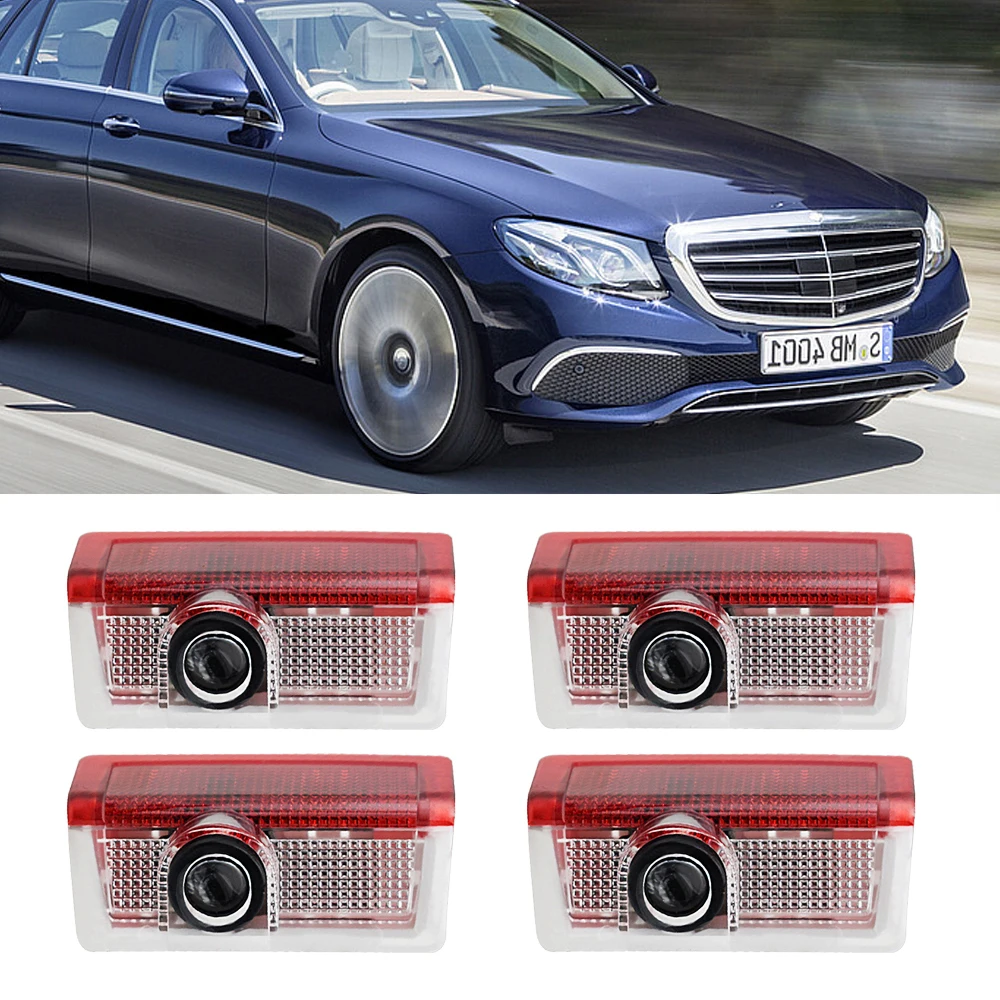 4 шт. водить автомобиль двери Декор лампа для Mercedes Benz GLS GLE GLA класса A B C E мл W176 W246 W205