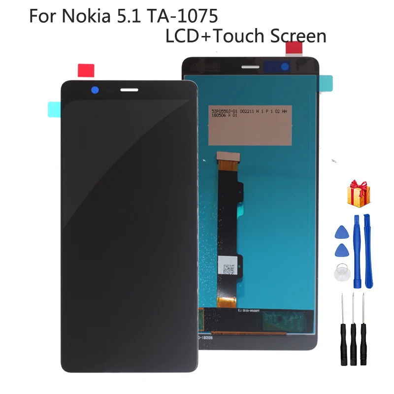 

Original For Nokia 5.1 Display LCD Touch Screen Digitizer TA-1075 TA-1061 TA-1088 TA-1081 TA-1076 LCD Display Replacement Part