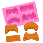 32 шт. форма для торта в форме игровой машинки, пищевой силикон, сделай сам, украшение для торта, Кондитерские инструменты для выпечки, 3D форма для шоколадного печенья, конфет