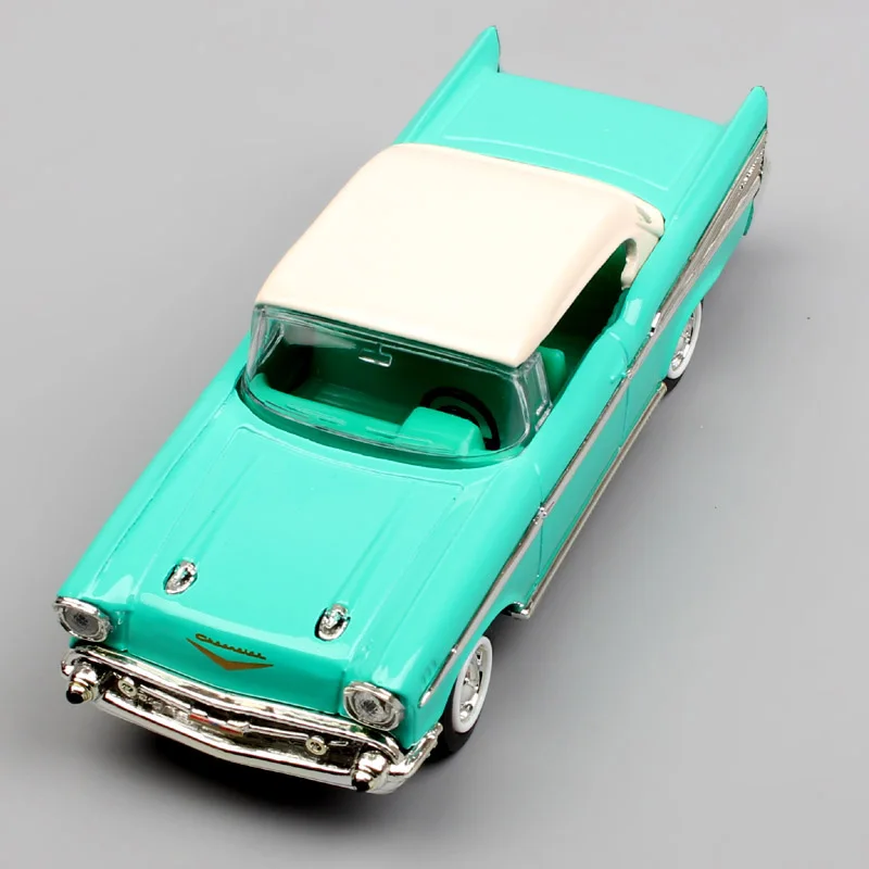 1/43 масштаб дорожный знак Ретро 1957 Chevrolet Bel Air Hardtop coupe автомобиль металлический литой модель-копия игрушки для детей
