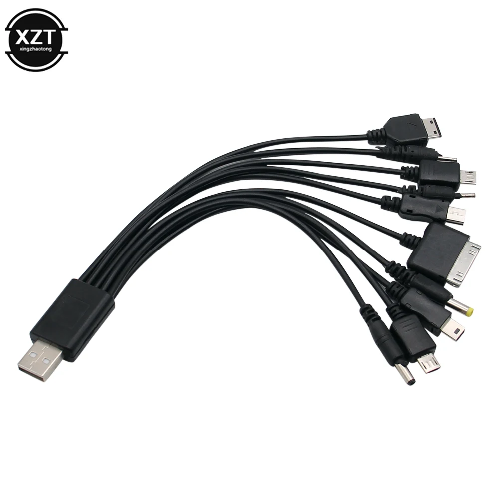 Новинка 1 шт. 10 в Micro USB мульти зарядное устройство usb кабели для мобильных