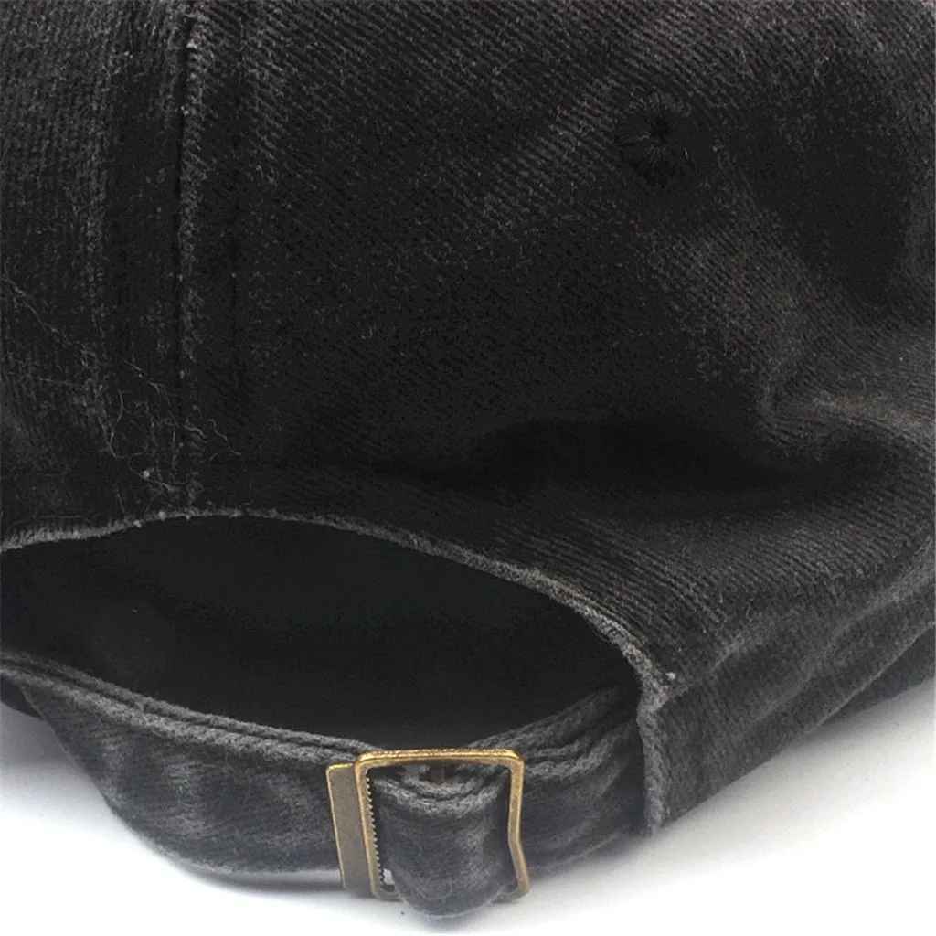 Бейсбольная кепка из 100% хлопка с песочным эффектом для женщин и мужчин винтажная