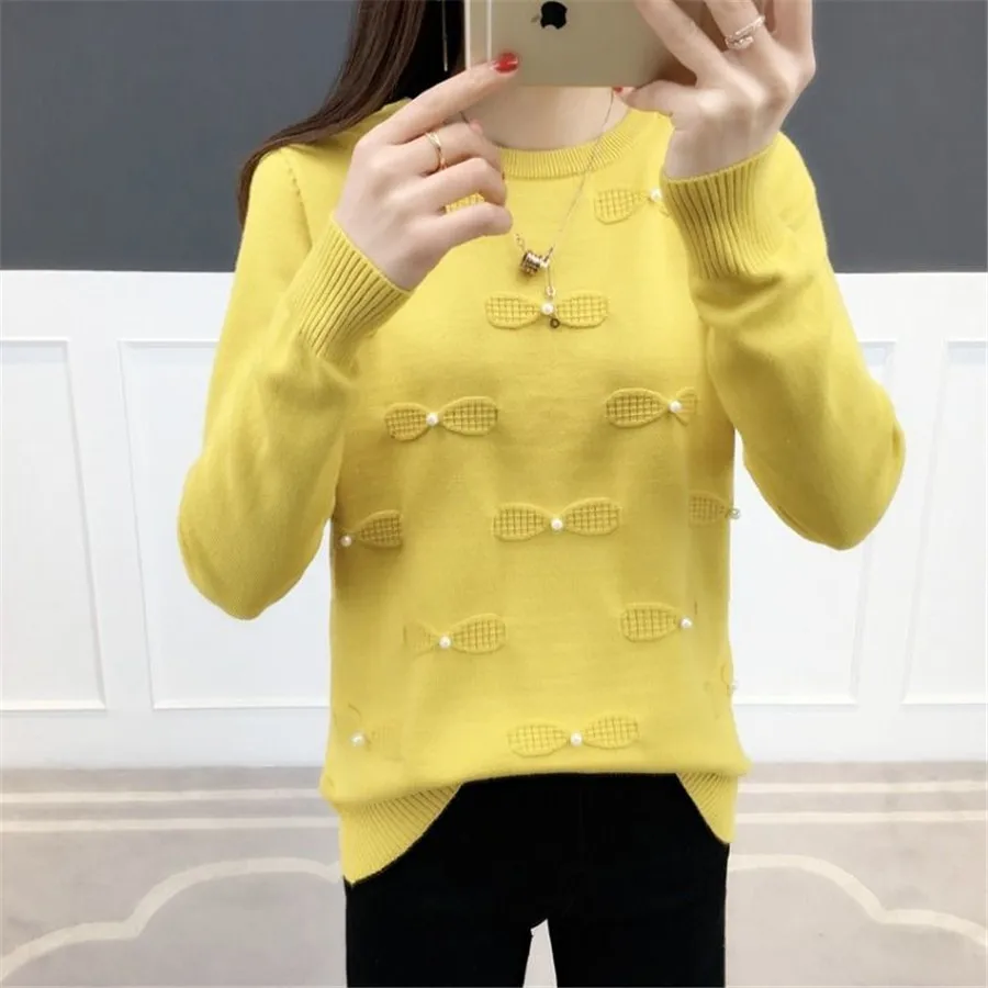 

High Quality Sweater Women Winter Pullover Fashion Loose Knitted Sweater Top Autumn Female Jumper pull