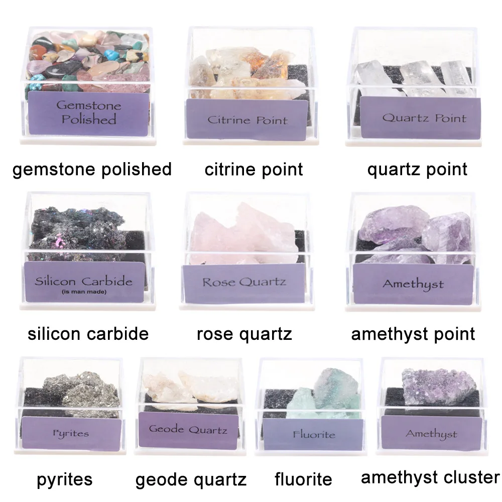 

1 Box-packed Natural Rough Ore Quartz Crystal Raw Gemstone Mineral Specimen Jewelry Making Energy Stones Geography Teaching