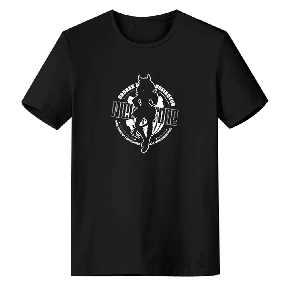 

Хлопковая футболка для косплея Аниме Pretty Derby Nice Nature, для мужчин и женщин, летняя рубашка с 3D принтом и короткими рукавами