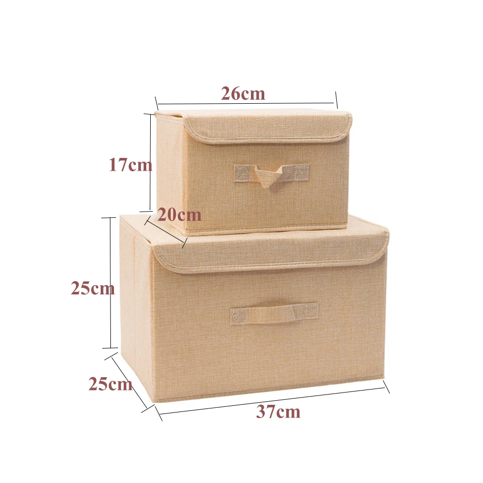 1 Set Beige Хлопковая ткань куб коробка для хранения мультфильм вышивка корзина для белья для ящика шкафа Showcas держатели для хранения игрушки Органайзер корзины - Цвет: 1 Set Beige