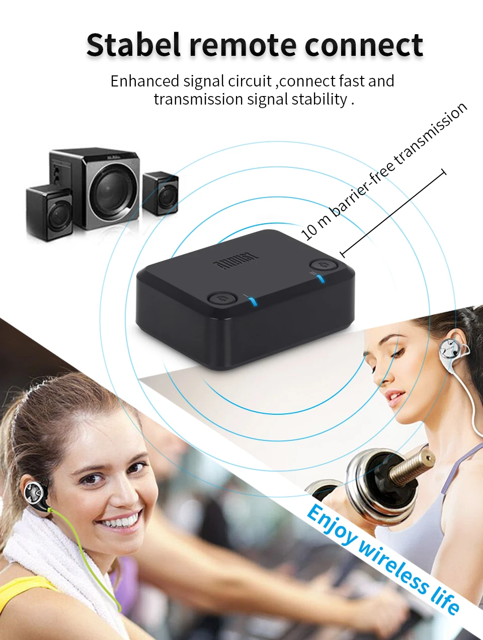 AptX с низкой задержкой оптический аудио Bluetooth передатчик для ТВ беспроводной аудио адаптер для двойных наушников или динамиков MR270