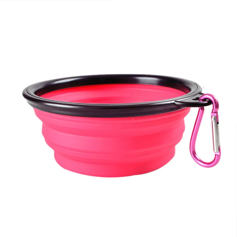 

Dog Bowl Foldable Eco Firendly Silicone Pet Cat Dog Food Water Feeder Travel Portable Feeding Bowls Puppy Doggy Food Container