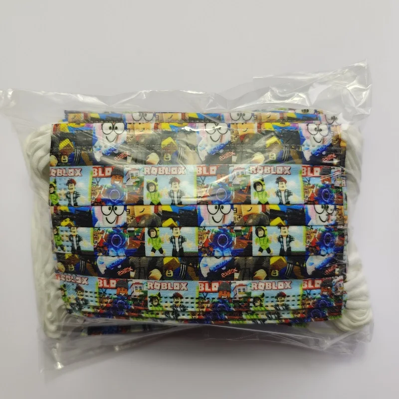 Детская маска Roblox модная игра Мультяшные маски для рта фильтры против пыли