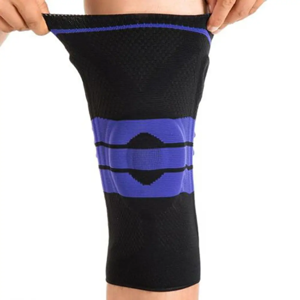 

Sports Knee Support Silicone Pad Knee Brace Protection for Athletes Stability Patella High Elasticity Increase Endurance