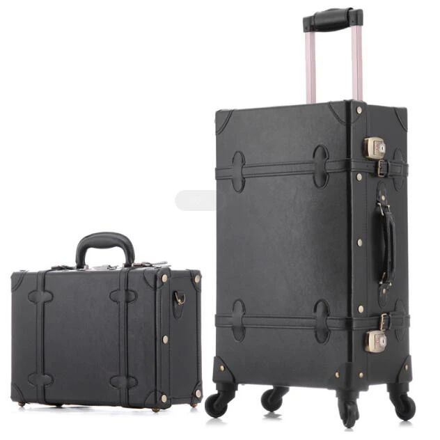 1 pcs luggage CARRYLOVE 2" 22" 2" 26" Спиннер чемодан в стиле ретро набор багаж дорожная тележка чемодан на колесиках - Цвет: 1 pcs luggage