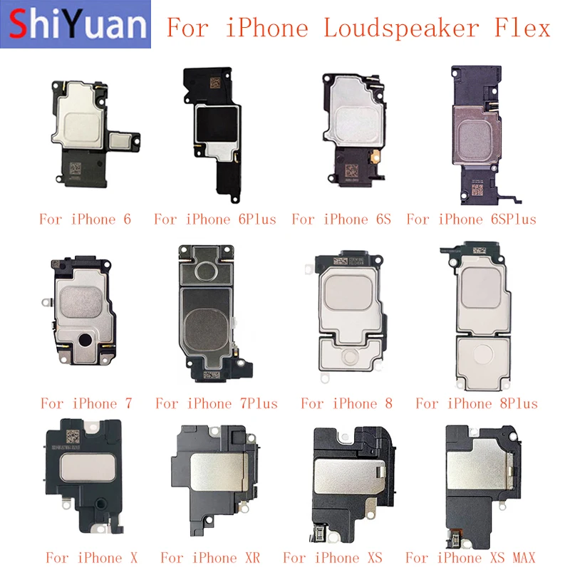 

Loud Speaker Buzzer Ringer Loudspeaker Flex Cable For iPhone 5 5C 6 6Plus 6S 6S Plus 7 7Plus 8 8Plus X XR XS XS MAX Replacement