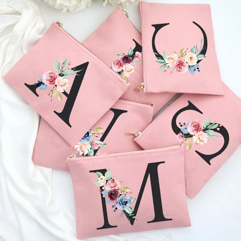 Косметичка для подружки невесты косметички с алфавитом органайзер туалетных