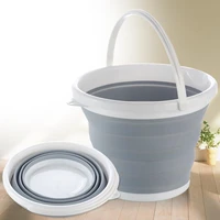 folding bucket portable retractable plastic household portable thickened travel outdoor car wash bucket fishing bucket
