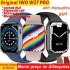 Оригинальные Смарт-часы iwo W27 Pro с функцией NFC, Siri 45 мм, серия 7, беспроводное зарядное устройство, ЭКГ, Bluetooth, звонки, IP68 Водонепроницаемые Смарт-часы