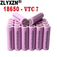 20pcs 35e rechargeable 18650 battery li ion 3 7v batteries 18650 3300mah 17a vtc7 bicycle flashlight mobile computer battery