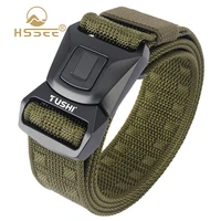 hssee official authentic tactical belt rust proof metal quick release buckle military army belt 1200d nylon tactical equipment