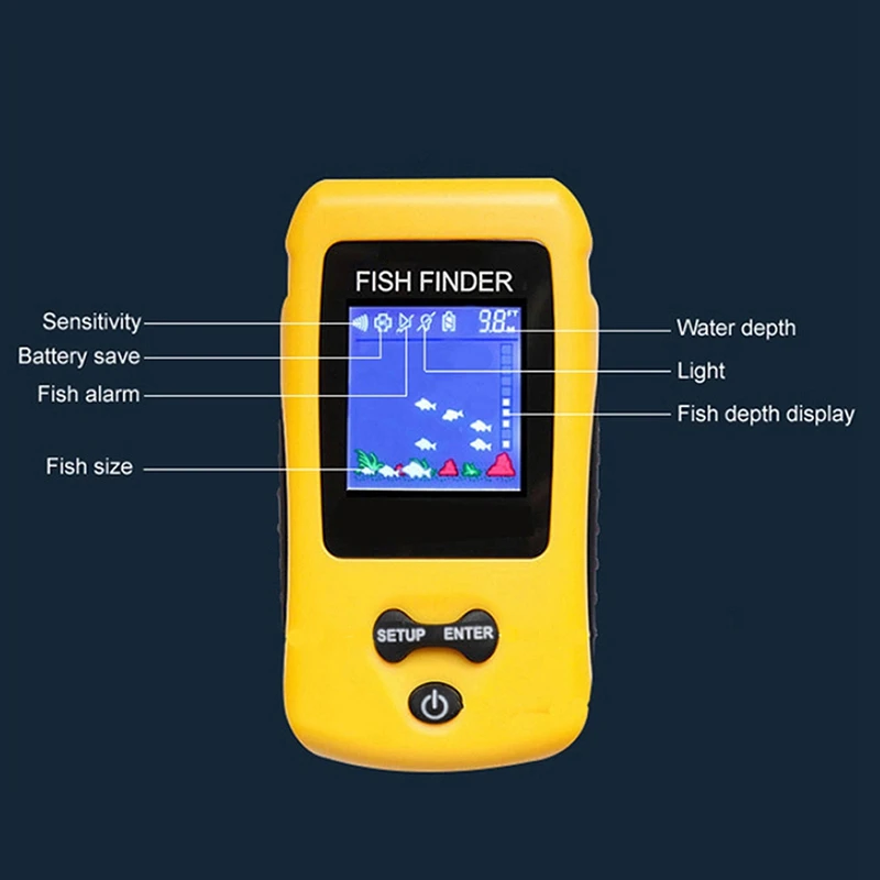 Горячие HG-перезаряжаемые портативный беспроводной эхолот гидролокатор сенсор