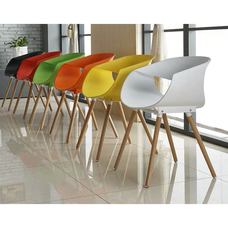 4 шт. обеденный пластиковый стул набор скандинавский модный современный из