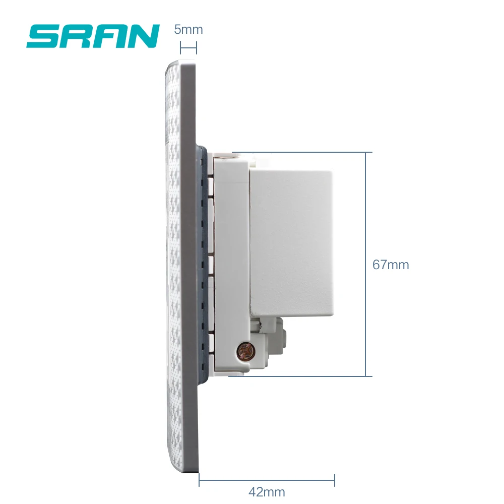 SRAN нам стандартный разъем dual usb настенная розетка двойной 2.1A Розетка с