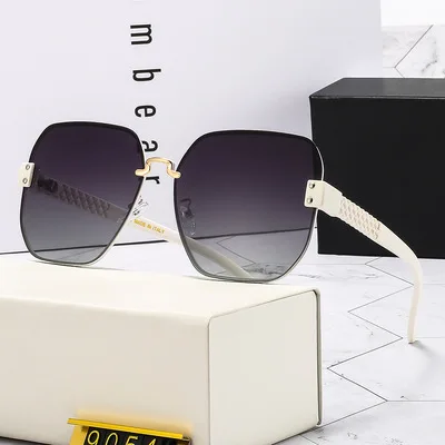 

Fashionable Sunglasses For Female Rimless Coolr Sunglasses Driving Anchor Street Shooting Polarized Sunshade Mirror 2021 Style