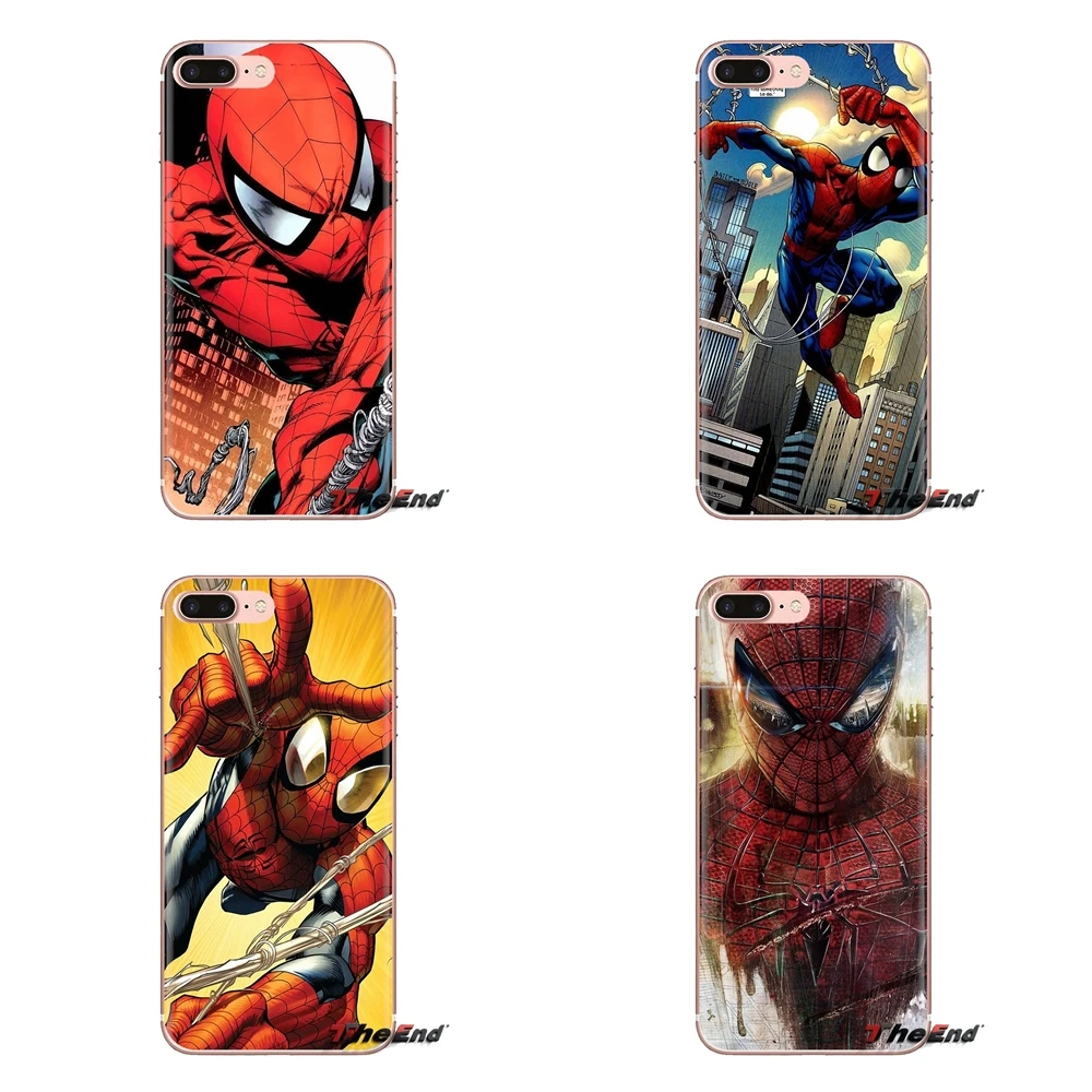 Комиксы Человек-паук Мстители для iPhone XS Max XR X 4 4S 5 5S 5C SE 6 6S 7 8 плюс samsung Galaxy J1 J3 J5 J7 A3 A5