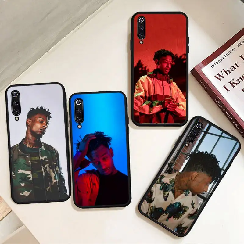 

21 Savage American rapper Phone Case For Xiaomi Redmi note 7 8 9 t s 10 A pro lite funda shell coque cover