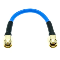 sma male to sma male plug connector rg402 rg 402 semi flexible coaxial cable 0 141 50ohm blue