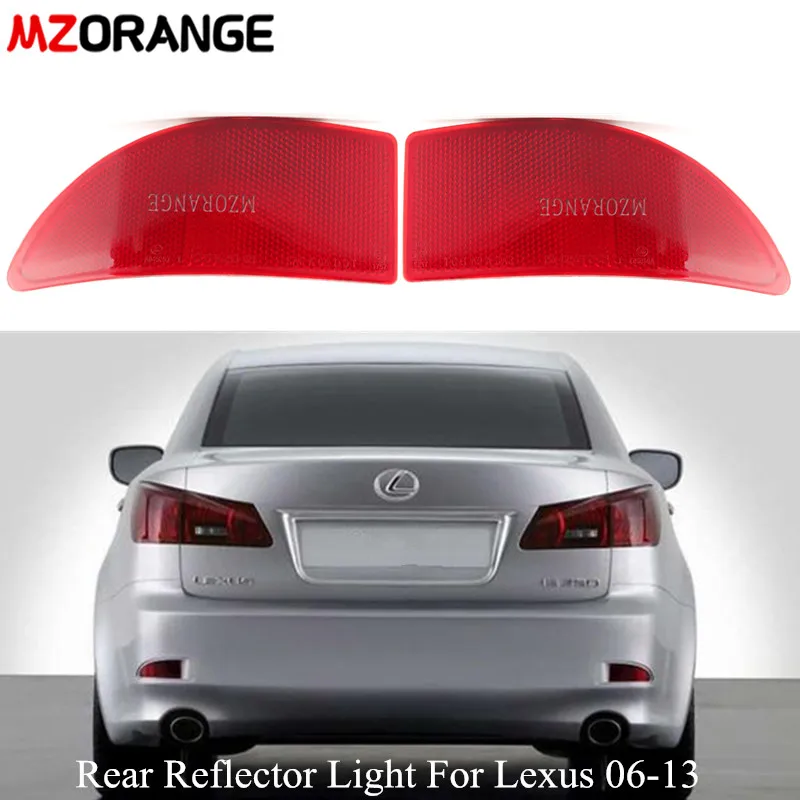 2 предмета в комплекте красный задний бампер для Lexus IS250 IS300 IS350 GSE20 2006 2013 лампа