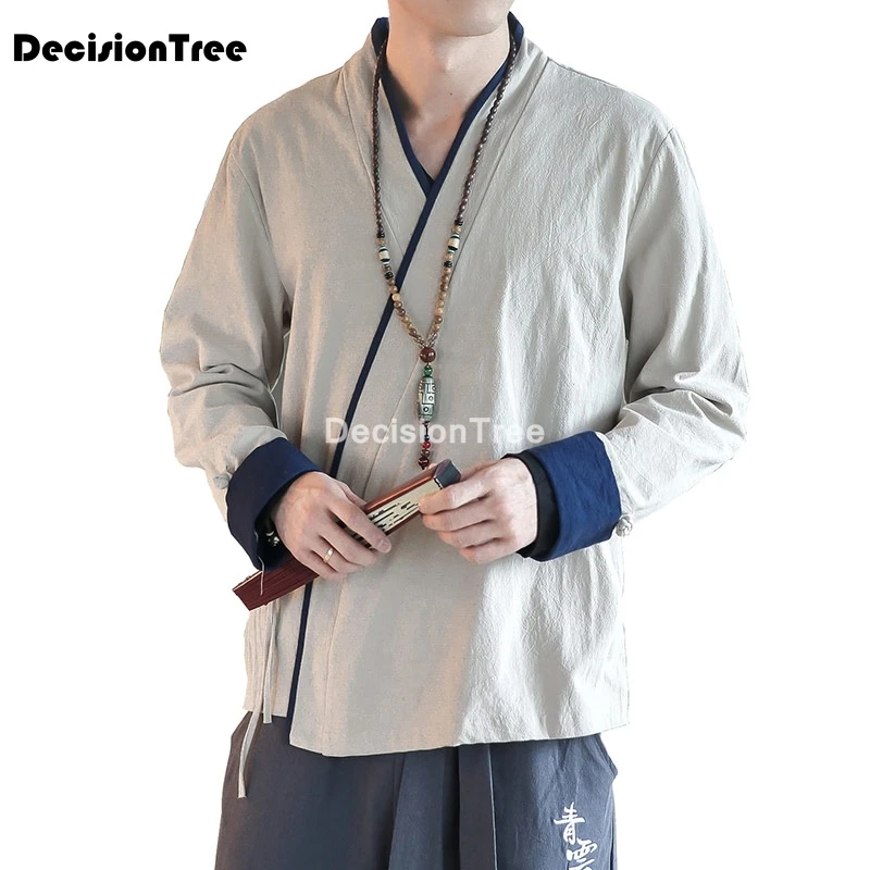 

Топ Тан 2022, традиционная китайская одежда для мужчин и женщин, блузка с длинным рукавом, рубашка, униформа ханьфу, подарок на день рождения, в...