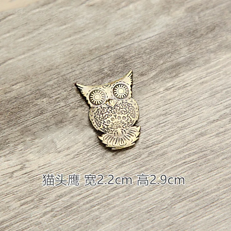 

Cartoon Four In One Button Copper Antique Wallet Fox Deer Head Trojan Horse Sika Deer With Base Hand Sewing DIY Accessories