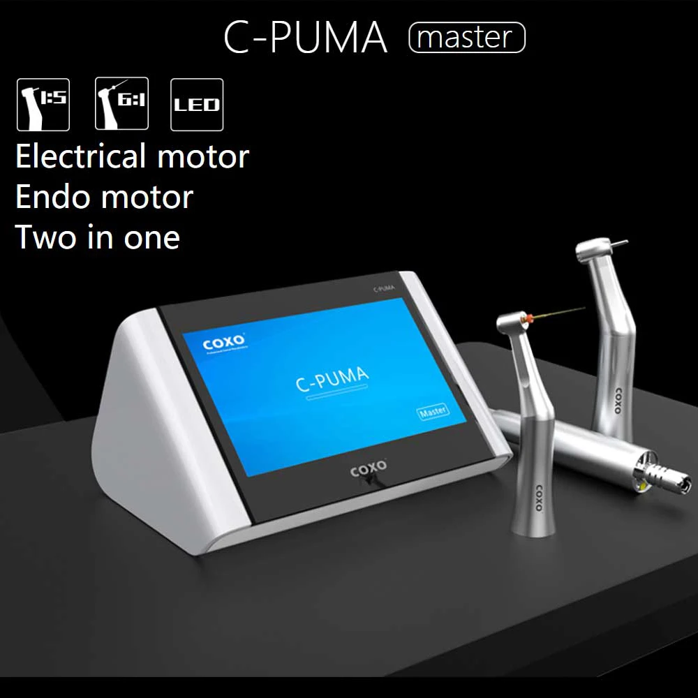 Dental Electricmotor COXO-C PUMA MASTER Brushless LED Micromotor and Endomotor 2 in One Machine