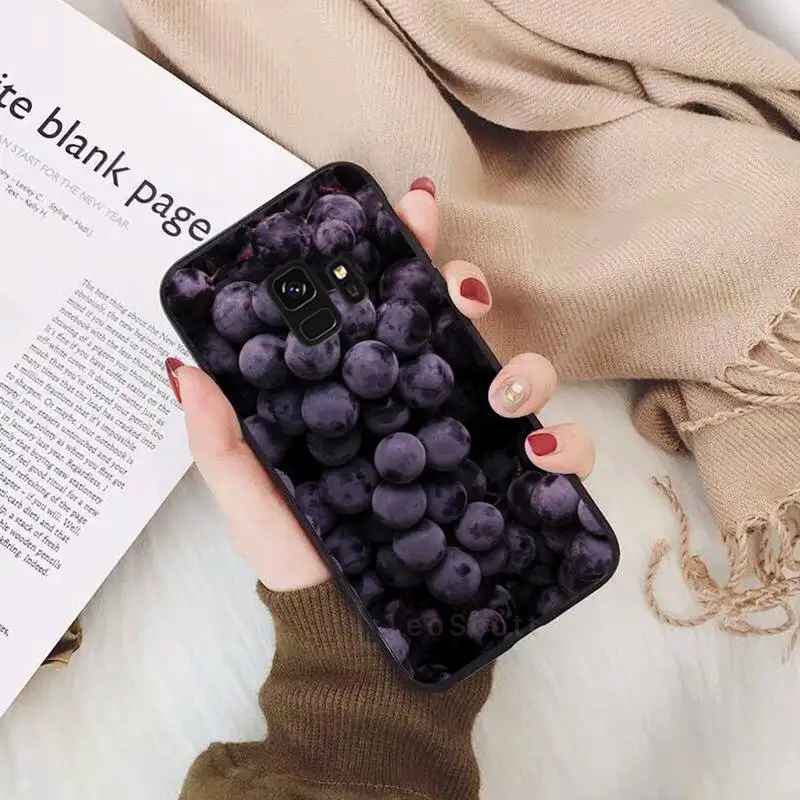 

Creativity design art fruit grape Phone Case For Samsung Galaxy S5 S6 S7 S8 S9 S10 S10e S20 edge plus lite accessories